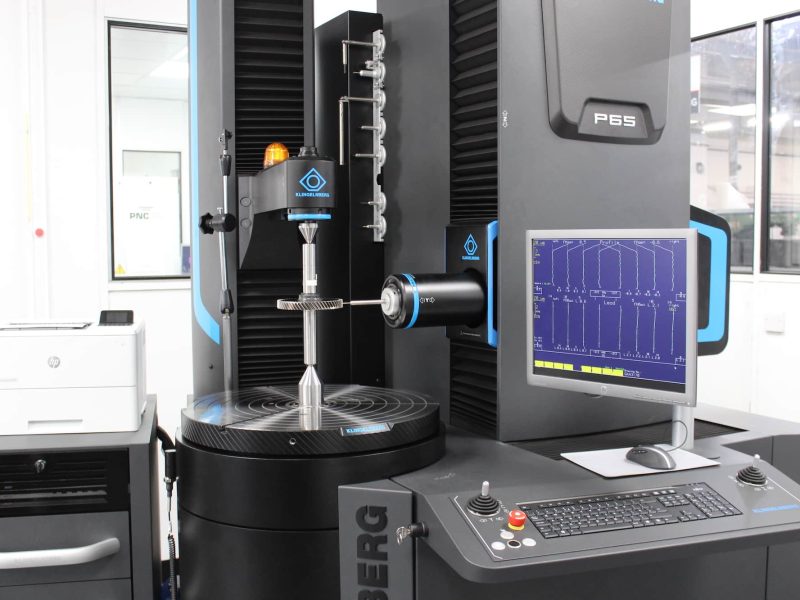 Klingelnberg P65 gear inspection machine measuring precision gear profile in UK metrology lab